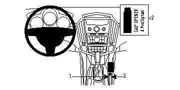 Brodit ProClip, Cadillac SRX 10-16 i gruppen Bilstereo / Hvad passer i min bil / Cadillac / Cadillac SRX hos BRL (240834419)