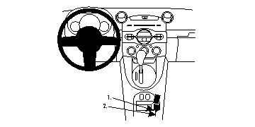 ProClip Monteringsbygel Mazda 2 10-13, Konsol i gruppen Bilstereo / Hvad passer i min bil / Mazda / Mazda 2 / Mazda 2 2007- hos BRL Electronics (240834554)