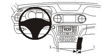 Brodit ProClip, Mercedes Benz SL-Klasse 13-21 i gruppen Bilstereo / Hvad passer i min bil / Mercedes / SL-klasse / SL-klasse 2001- hos BRL (240834824)