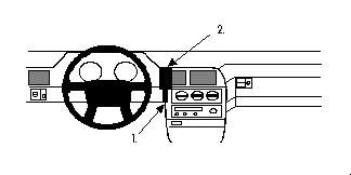 ProClip Monteringsbygel Volvo 960 91-97, Centrerad i gruppen Bilstereo / Hvad passer i min bil / Volvo / Volvo 940/960 / Volvo 940/960 1991-1998 hos BRL Electronics (240851509)