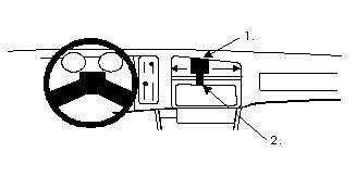 ProClip Monteringsbygel Ford Sierra 82-86, Centrerad i gruppen Bilstereo / Hvad passer i min bil / Ford / Sierra / Sierra 1982-1993 hos BRL Electronics (240851514)