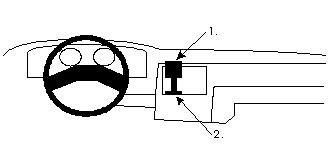 ProClip Monteringsbygel Ford Escort 86-90, Centrerad i gruppen Bilstereo / Hvad passer i min bil / Ford / Escort / Escort 1980-1990 hos BRL Electronics (240851543)