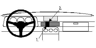 Brodit ProClip, Porsche 924/944 76-88 i gruppen Bilstereo / Hvad passer i min bil / Porsche / 924 / 924 1976-1988 hos BRL (240851554)