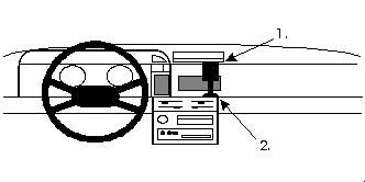 ProClip Monteringsbygel Nissan Sunny 87-90, Centrerad i gruppen Bilstereo / Hvad passer i min bil / Nissan / Sunny hos BRL Electronics (240851572)