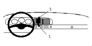 Brodit ProClip, Porsche 944/968 86-90 i gruppen Bilstereo / Hvad passer i min bil / Porsche / 944 / 944 1981-1991 hos BRL (240851580)