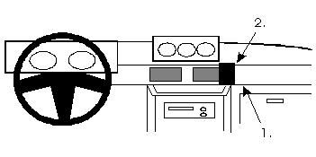 ProClip Monteringsbygel Mitsubishi Pajero 86-91, Centrerad i gruppen Bilstereo / Hvad passer i min bil / Mitsubishi / Pajero hos BRL Electronics (240851819)