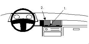 ProClip Monteringsbygel Honda Civic/Honda Shuttle 88-91, Centrerad i gruppen Bilstereo / Hvad passer i min bil / Honda hos BRL Electronics (240851831)