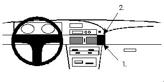 Brodit ProClip, Toyota Corolla 88-92 i gruppen Bilstereo / Hvad passer i min bil / Toyota / Corolla / Corolla 1991-1995 hos BRL (240851857)