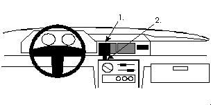 ProClip Monteringsbygel Ford Fiesta 89-95, Centrerad i gruppen Bilstereo / Hvad passer i min bil / Ford / Fiesta / Fiesta 1989-1995 hos BRL Electronics (240851866)