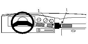 ProClip Monteringsbygel Ford Taurus 89-90, Vinklad i gruppen Bilstereo / Hvad passer i min bil / Ford / Taurus / Taurus 1986-1995 hos BRL Electronics (240851870)