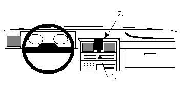 ProClip Monteringsbygel Nissan Patrol 89-94, Centrerad i gruppen Bilstereo / Hvad passer i min bil / Nissan / Patrol hos BRL Electronics (240851876)