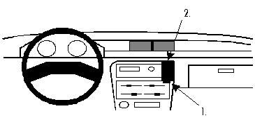 ProClip Monteringsbygel Suzuki Swift 89-91, Vinklad i gruppen Bilstereo / Hvad passer i min bil / Suzuki hos BRL Electronics (240851885)