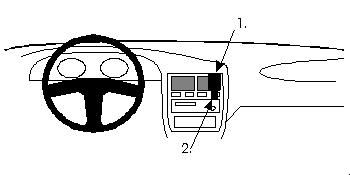 ProClip Monteringsbygel Nissan Primera 91-95, Centrerad i gruppen Bilstereo / Hvad passer i min bil / Nissan / Primera hos BRL Electronics (240851899)