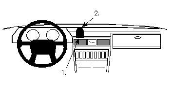 ProClip Monteringsbygel Volvo 240 75-80, Centrerad i gruppen Bilstereo / Hvad passer i min bil / Volvo / Volvo 240 / Volvo 240 1974-1993 hos BRL Electronics (240851902)