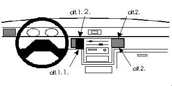 ProClip Monteringsbygel Mitsubishi L200/Pick Up 92-96, Centrerad i gruppen Bilstereo / Hvad passer i min bil / Mitsubishi hos BRL Electronics (240851908)