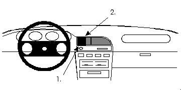 ProClip Monteringsbygel Nissan Sunny Sedan 91-95, Centrerad i gruppen Bilstereo / Hvad passer i min bil / Nissan / Sunny hos BRL Electronics (240851916)