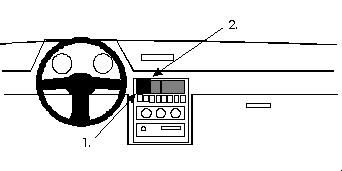 ProClip Monteringsbygel Hyundai Excel 91-94/Hyundai Pony 91-94, Centrerad i gruppen Bilstereo / Hvad passer i min bil / Hyundai / Pony / Pony 1985-1991 hos BRL Electronics (240851926)