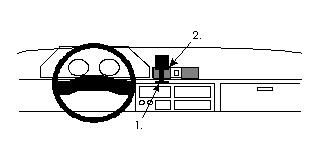 ProClip Monteringsbygel Mitsubishi Cosmos/L300 90-94, Centrerad i gruppen Bilstereo / Hvad passer i min bil / Mitsubishi hos BRL (240851941)