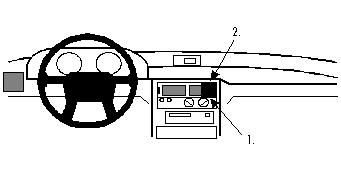 ProClip Monteringsbygel Mitsubishi Expo, Space Runner, Space Wagon, Centrerad i gruppen Bilstereo / Hvad passer i min bil / Mitsubishi hos BRL Electronics (240851950)