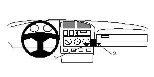 Volkswagen Golf III 92-98, Vinklad i gruppen Bilstereo / Hvad passer i min bil / Volkswagen / Golf / Golf Mk4 1998-2004 / Øvrigt Golf Mk4 1998-2004 hos BRL (240851951)