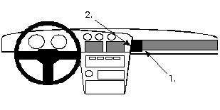 ProClip Monteringsbygel Toyota Supra 86-93, Vinklad i gruppen Bilstereo / Hvad passer i min bil / Toyota / Supra / Supra 1986-1992 hos BRL Electronics (240851981)