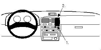 ProClip Monteringsbygel Toyota Starlet 92-95, Centrerad i gruppen Bilstereo / Hvad passer i min bil / Toyota / Starlet / Starlet 1996-1999 hos BRL Electronics (240852002)