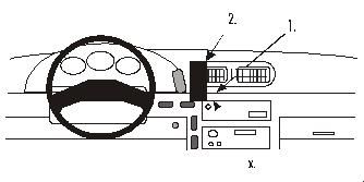 ProClip Monteringsbygel Nissan Serena 93-00, Centrerad i gruppen Bilstereo / Hvad passer i min bil / Nissan / Vanette hos BRL Electronics (240852040)