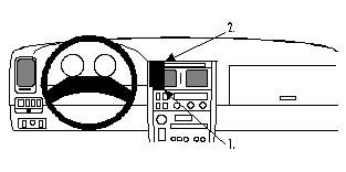 ProClip Monteringsbygel Lexus GS Serie 93-97, Centrerad i gruppen Bilstereo / Hvad passer i min bil / Lexus hos BRL Electronics (240852044)