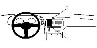 ProClip Monteringsbygel Nissan 300 ZX 90-96, Centrerad i gruppen Bilstereo / Hvad passer i min bil / Nissan / 300 ZX hos BRL Electronics (240852053)