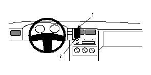 ProClip Monteringsbygel Volkswagen Caddy 95-03, Centrerad i gruppen Bilstereo / Hvad passer i min bil / Volkswagen / Caddy / Caddy Mk2 1996-2003 / Øvrigt Caddy Mk2 1996-2003 hos BRL Electronics (240852058)