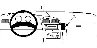 ProClip Monteringsbygel Toyota Celica 94-99, Vinklad i gruppen Bilstereo / Hvad passer i min bil / Toyota / Celica / Celica 1994-1999 hos BRL Electronics (240852059)