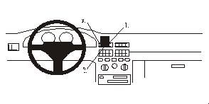 ProClip Monteringsbygel Fiat Punto 94-99, Centrerad i gruppen Bilstereo / Hvad passer i min bil / Fiat / Punto hos BRL Electronics (240852063)