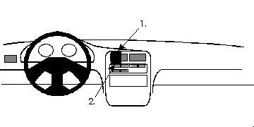 ProClip Monteringsbygel Daihatsu Charade 94-05, Centrerad i gruppen Bilstereo / Hvad passer i min bil / Daihatsu hos BRL Electronics (240852086)