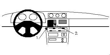 ProClip Monteringsbygel Daihatsu Rocky 90-01, Centrerad i gruppen Bilstereo / Hvad passer i min bil / Daihatsu hos BRL Electronics (240852107)