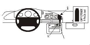 ProClip Monteringsbygel Ford Taurus 92-95, Vinklad i gruppen Bilstereo / Hvad passer i min bil / Ford / Taurus / Taurus 1986-1995 hos BRL Electronics (240852109)