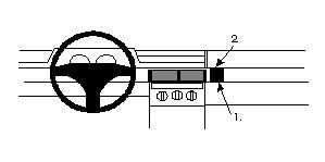 ProClip Monteringsbygel Fiat Tipo 92-95, Vinklad i gruppen Bilstereo / Hvad passer i min bil / Fiat / Tipo hos BRL Electronics (240852123)