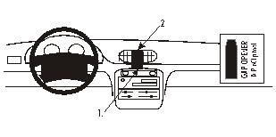 ProClip Monteringsbygel Hyundai Accent 95-99, Centrerad i gruppen Bilstereo / Hvad passer i min bil / Hyundai / Accent / Accent 1995-2002 hos BRL Electronics (240852124)
