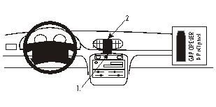 ProClip Monteringsbygel Hyundai Accent 95-99, Centrerad i gruppen Bilstereo / Hvad passer i min bil / Hyundai / Accent / Accent 1995-2002  hos BRL Electronics (240852124)