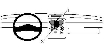 ProClip Monteringsbygel Renault Twingo 95-05, Centrerad i gruppen Bilstereo / Hvad passer i min bil / Renault / Twingo hos BRL Electronics (240852128)