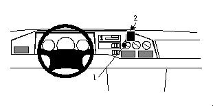 Brodit ProClip, Mercedes Benz Sprinter 95-05 i gruppen Bilstereo / Hvad passer i min bil / Mercedes / Sprinter / Sprinter 1995-2006 hos BRL (240852186)