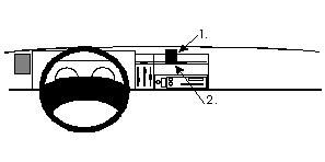 ProClip Monteringsbygel Renault Trafic 95-01, Centrerad i gruppen Bilstereo / Hvad passer i min bil / Renault / Trafic hos BRL Electronics (240852192)