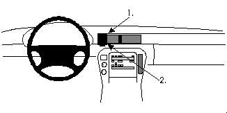 ProClip Monteringsbygel Lexus SC Serie 92-00, Centrerad i gruppen Bilstereo / Hvad passer i min bil / Lexus hos BRL Electronics (240852244)