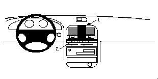 ProClip Monteringsbygel Honda Integra 98-03, Centrerad i gruppen Bilstereo / Hvad passer i min bil / Honda hos BRL Electronics (240852273)