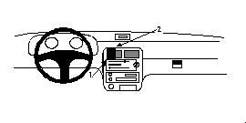 ProClip Monteringsbygel Kia Pride 96-97, Centrerad i gruppen Bilstereo / Hvad passer i min bil / Kia / Pride / Pride 1996-2000 hos BRL Electronics (240852322)