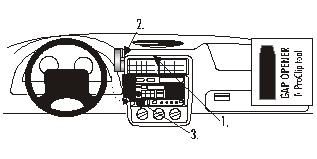 ProClip Monteringsbygel Chevrolet Camaro/Z28 97-02, Centrerad i gruppen Bilstereo / Hvad passer i min bil / Chevrolet hos BRL (240852362)