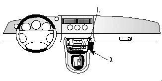 Brodit ProClip, Jaguar XK8 / XKR/XK-Series 97-06 i gruppen Bilstereo / Hvad passer i min bil / Jaguar hos BRL (240852430)