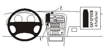 ProClip Monteringsbygel Lexus GS Serie 98-05, Centrerad i gruppen Bilstereo / Hvad passer i min bil / Lexus hos BRL Electronics (240852540)