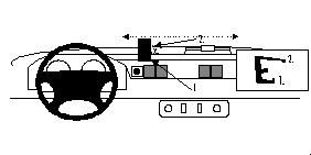 ProClip Monteringsbygel Landrover Defender 98-06, Centrerad i gruppen Bilstereo / Hvad passer i min bil / Landrover hos BRL Electronics (240852583)