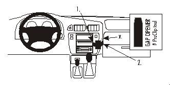 ProClip Monteringsbygel Nissan Patrol 98-10, Vinklad i gruppen Bilstereo / Hvad passer i min bil / Nissan / Patrol hos BRL Electronics (240852603)