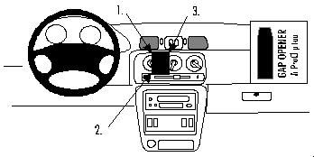 ProClip Monteringsbygel Nissan Micra 98-02, Centrerad i gruppen Bilstereo / Hvad passer i min bil / Nissan / Micra / Micra K11 1993-2003 hos BRL Electronics (240852604)